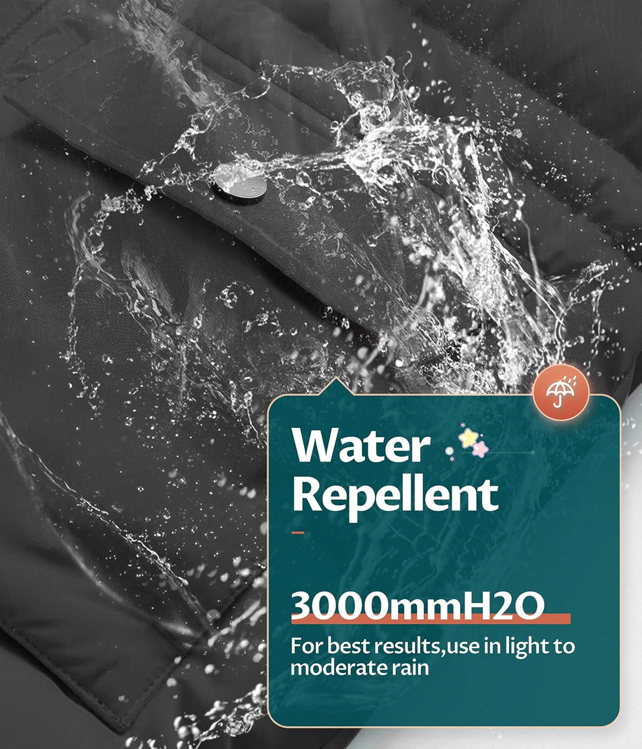 Boy'S Winter Parka Water Resistant Hooded Puffer Fleece Lined Jackets Coats